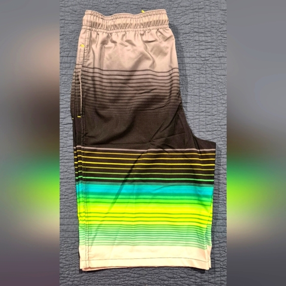 Wonder Nation Multicolor Striped Swim Shorts - Picture 3 of 6